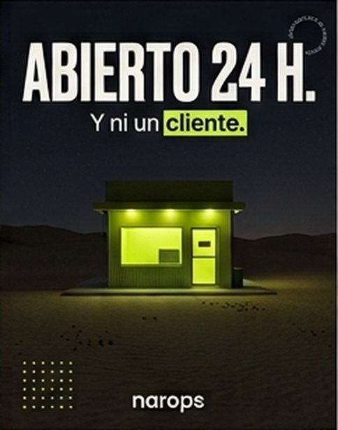 Post: Abierto 24 h. Y ni un cliente.